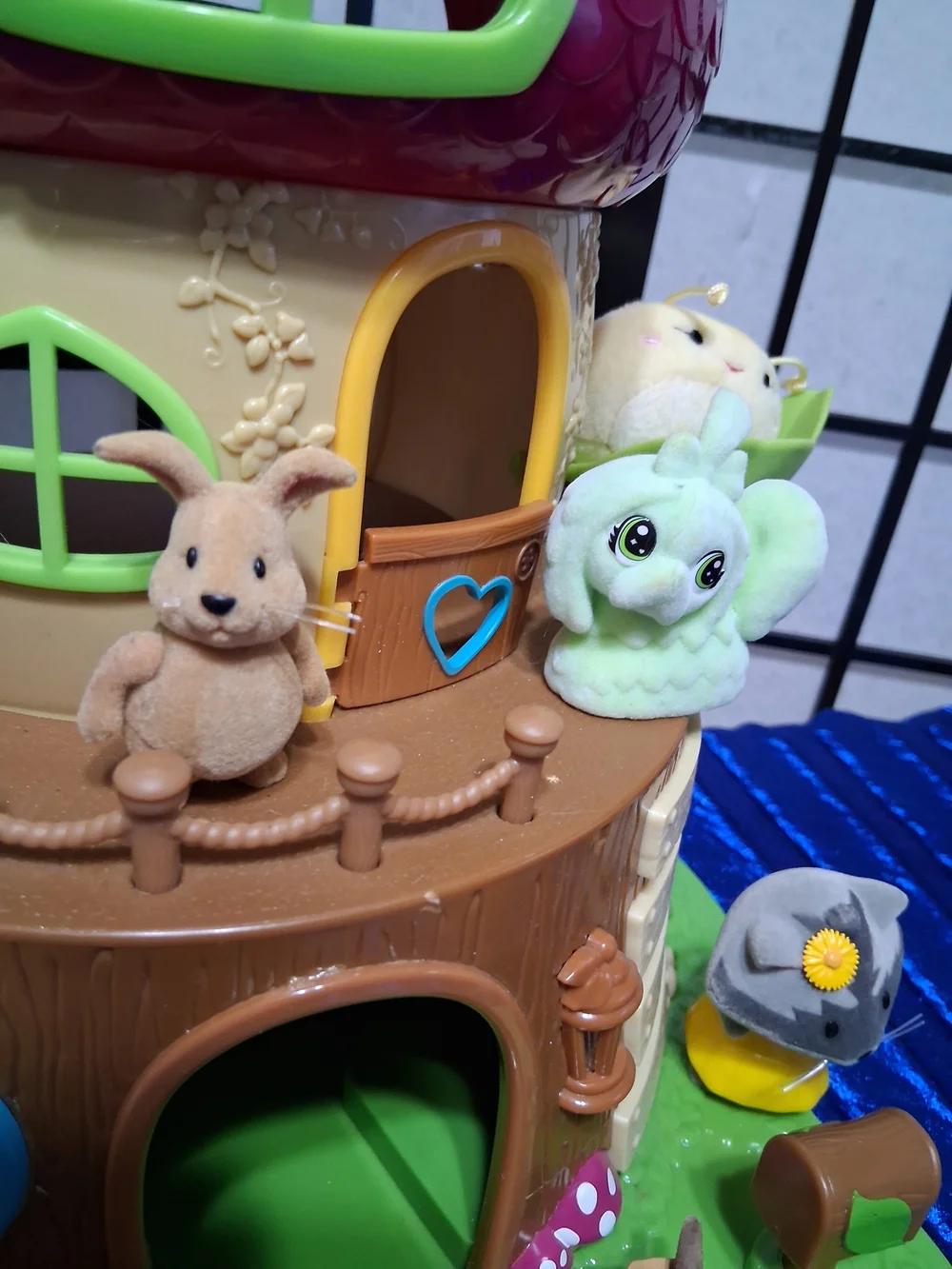 Playhouse Treehouse Toy Set - Pink and Green